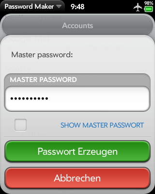 Passwordmaker Screenshot 4
